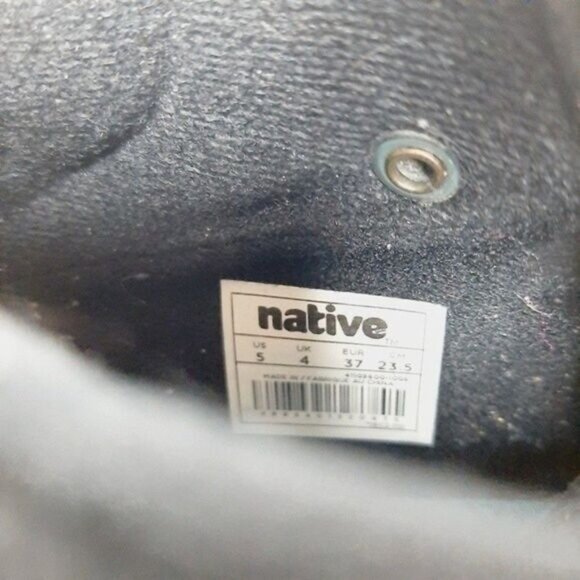 NATIVE Shoes AP Apex Ankle Boot Black Bootie Sz Women's 6.5 | Men's 5 - Picture 13 of 13